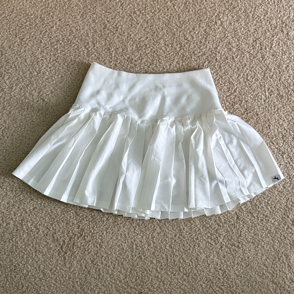 White Pleated Women's tennis Skirt